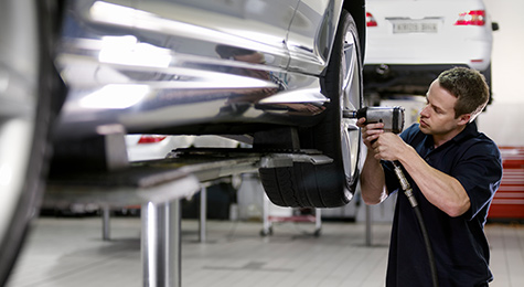 Fixing Tires at CAA Approved Auto Repair Facility