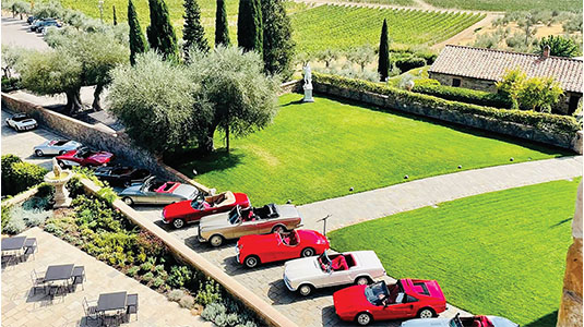 Tuscan classic car rally