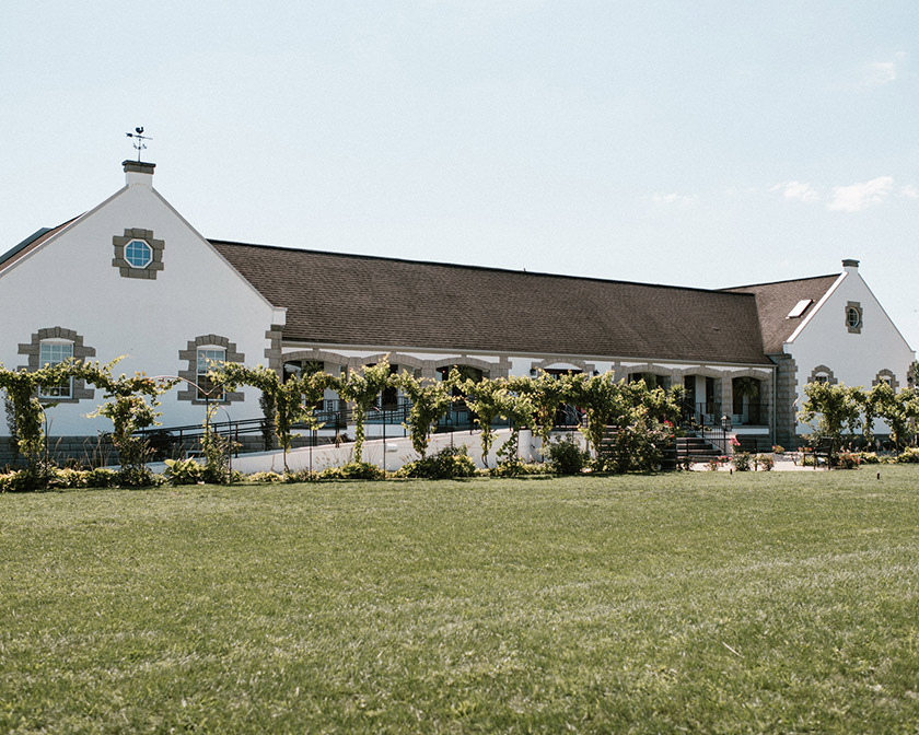 The exterior of a winery